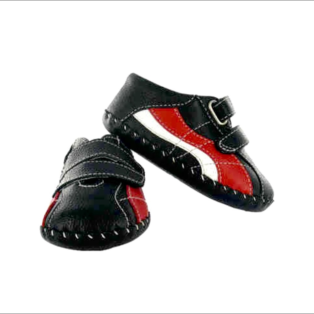 Pediped Zach Black/Red baby shoes